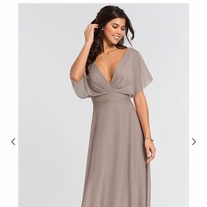 Kleinfeld zinc color dress